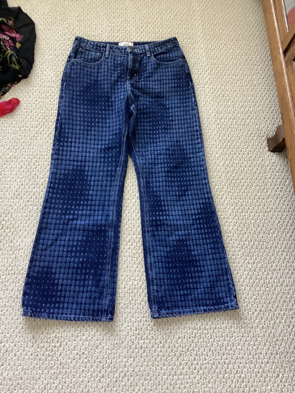 BDG flared, patterned jeans
